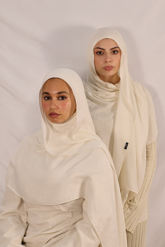 Ivory - Modal Hijab Set