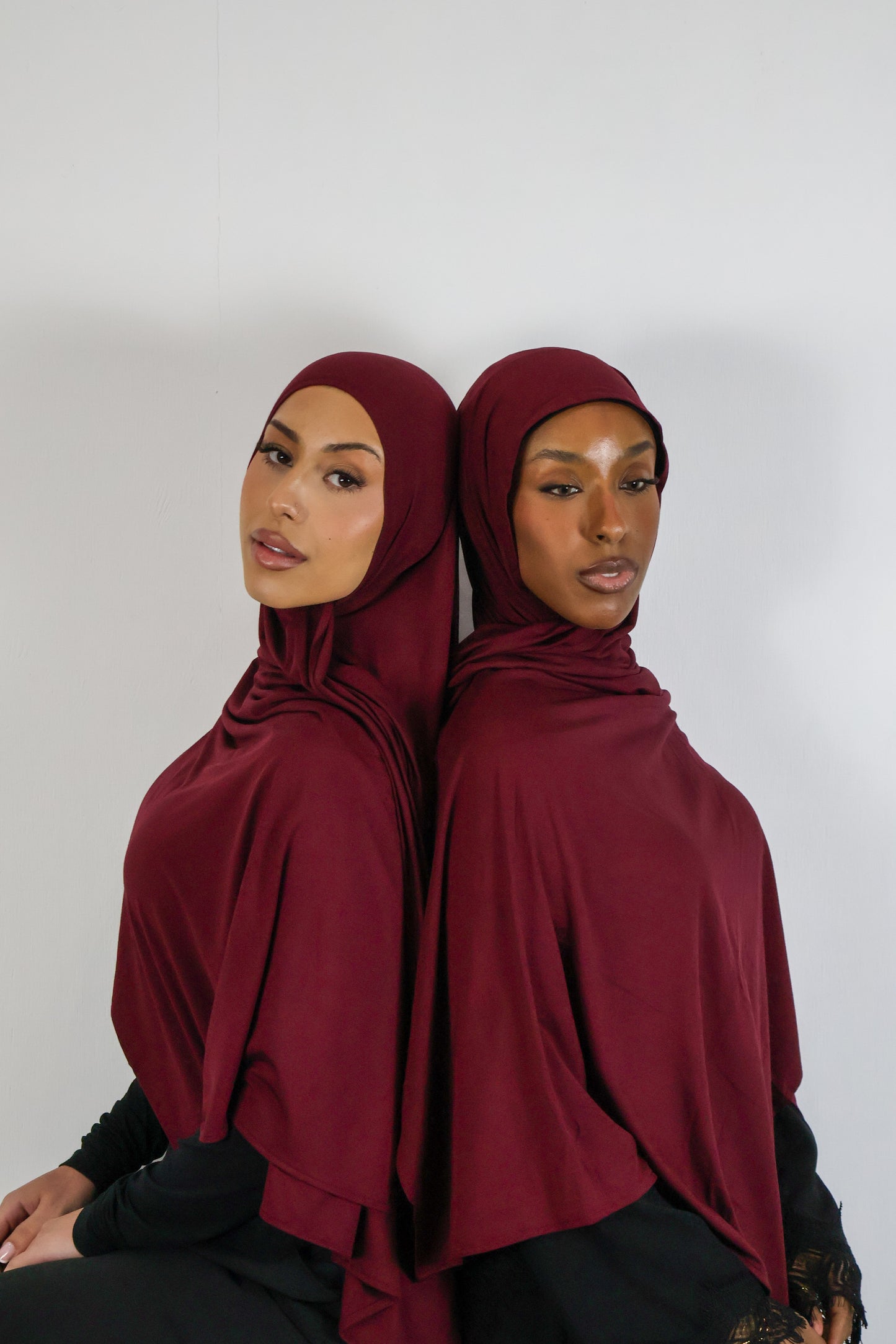 Burgundy - Bamboo Jersey Hijab
