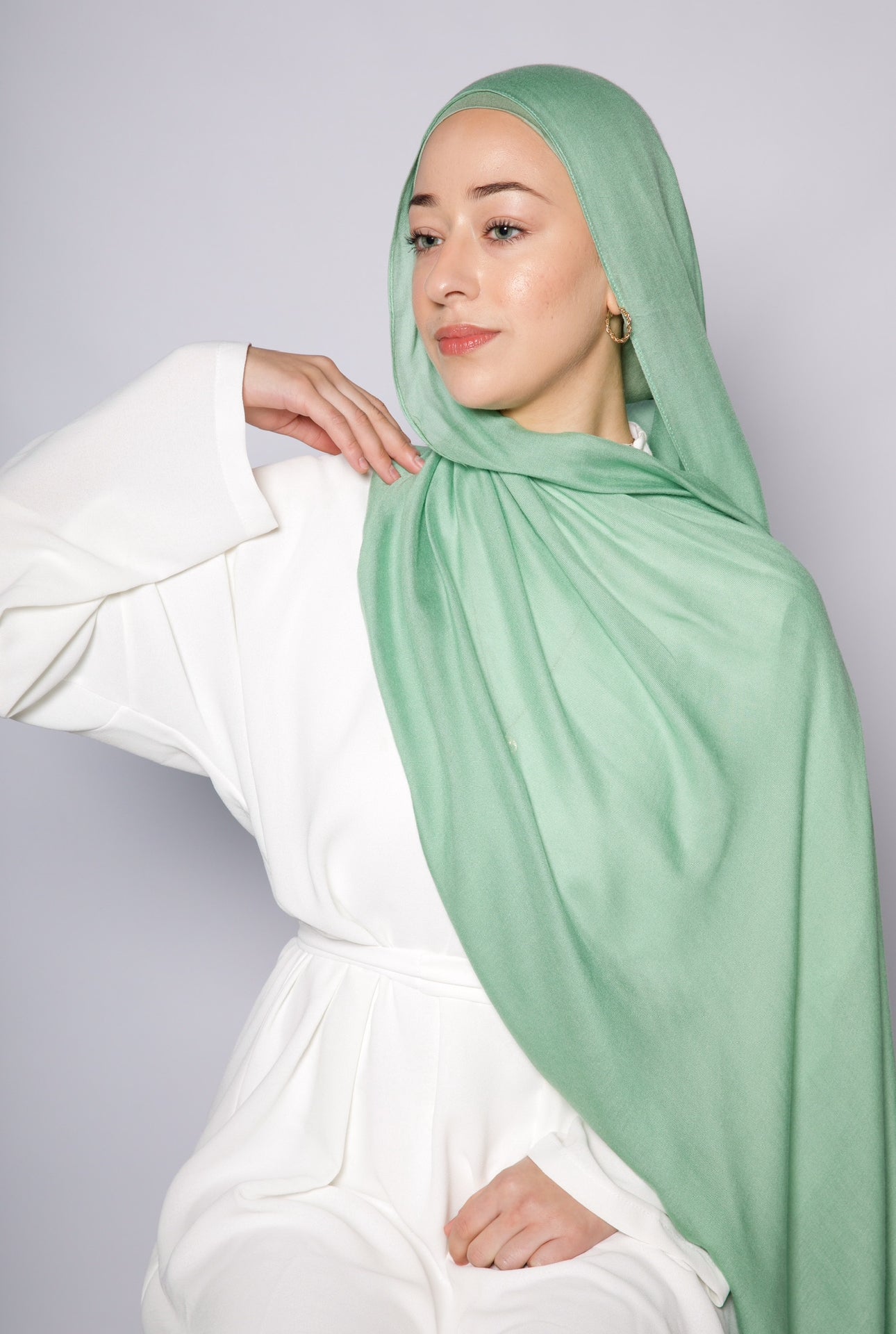 Mint - Modal Hijab Set