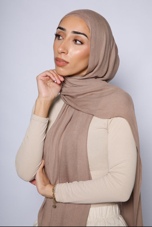 Chestnut Brown - Modal Hijab Set