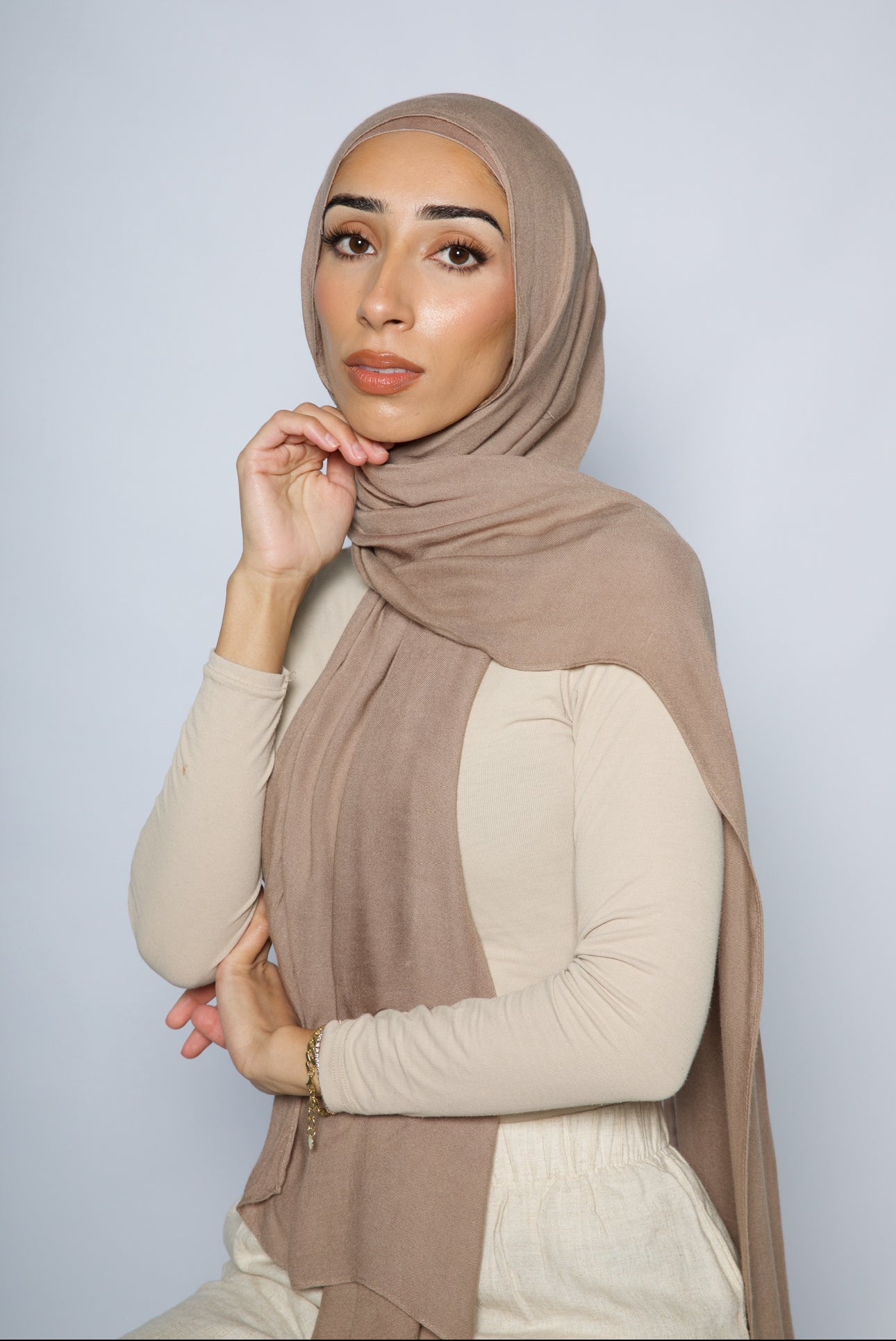 Chestnut Brown - Modal Hijab Set