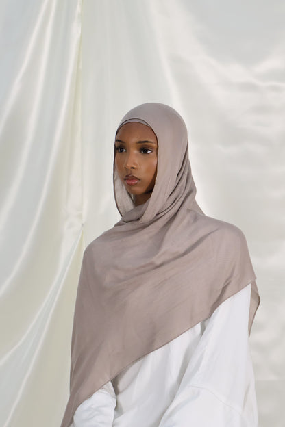 Taupe - Modal Hijab Set