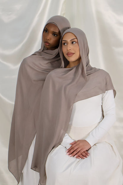 Taupe - Modal Hijab Set