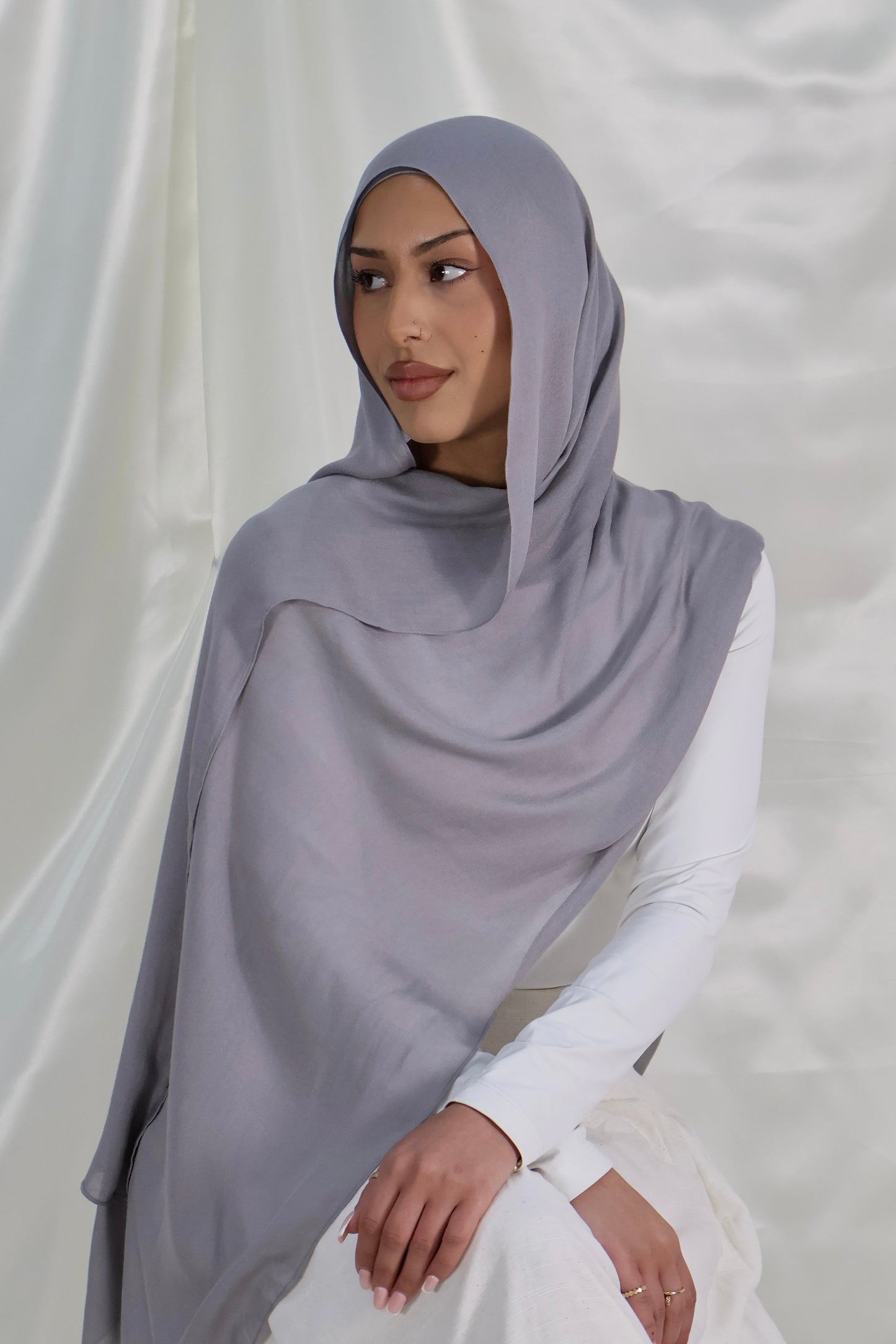 Fog - Modal Hijab Set